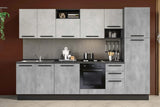 Cucina Clara 315 cm moderna pronta consegna bianco spatolato
