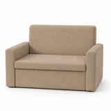 Divanetto salvaspazio 2 posti da 120 cm in tessuto. Disponibile beige, grigio chiaro e grigio scuro.