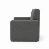 Divanetto salvaspazio 2 posti da 120 cm in tessuto. Disponibile beige, grigio chiaro e grigio scuro.