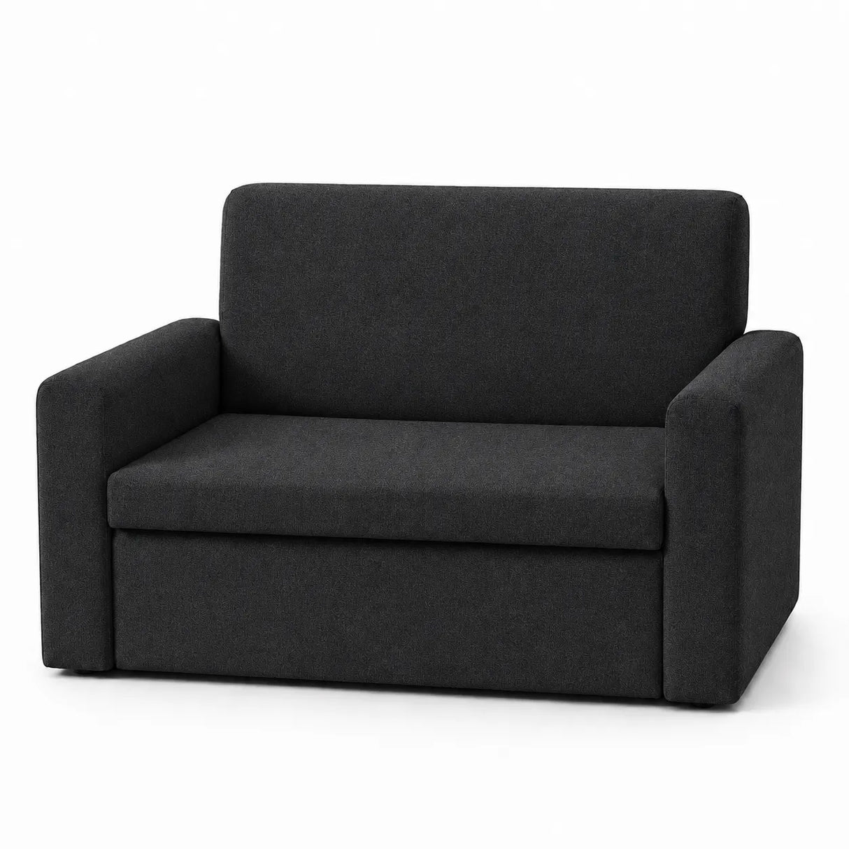 Divanetto salvaspazio 2 posti da 120 cm in tessuto. Disponibile beige, grigio chiaro e grigio scuro.