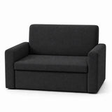 Divanetto salvaspazio 2 posti da 120 cm in tessuto. Disponibile beige, grigio chiaro e grigio scuro.
