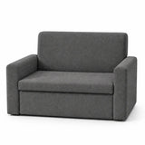 Divanetto salvaspazio 2 posti da 120 cm in tessuto. Disponibile beige, grigio chiaro e grigio scuro.