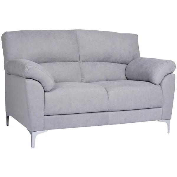 Divano 2 posti GIADA color petrolio con tessuto idrorepellente, piedini in metallo, braccioli morbidi e seduta imbottita. Stile moderno e comfort totale.