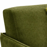 Divano doppio letto in velluto con materassi memory foam e cuscini decorativi inclusi