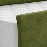 Divano doppio letto in velluto con materassi memory foam e cuscini decorativi inclusi
