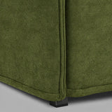 Divano doppio letto in velluto con materassi memory foam e cuscini decorativi inclusi