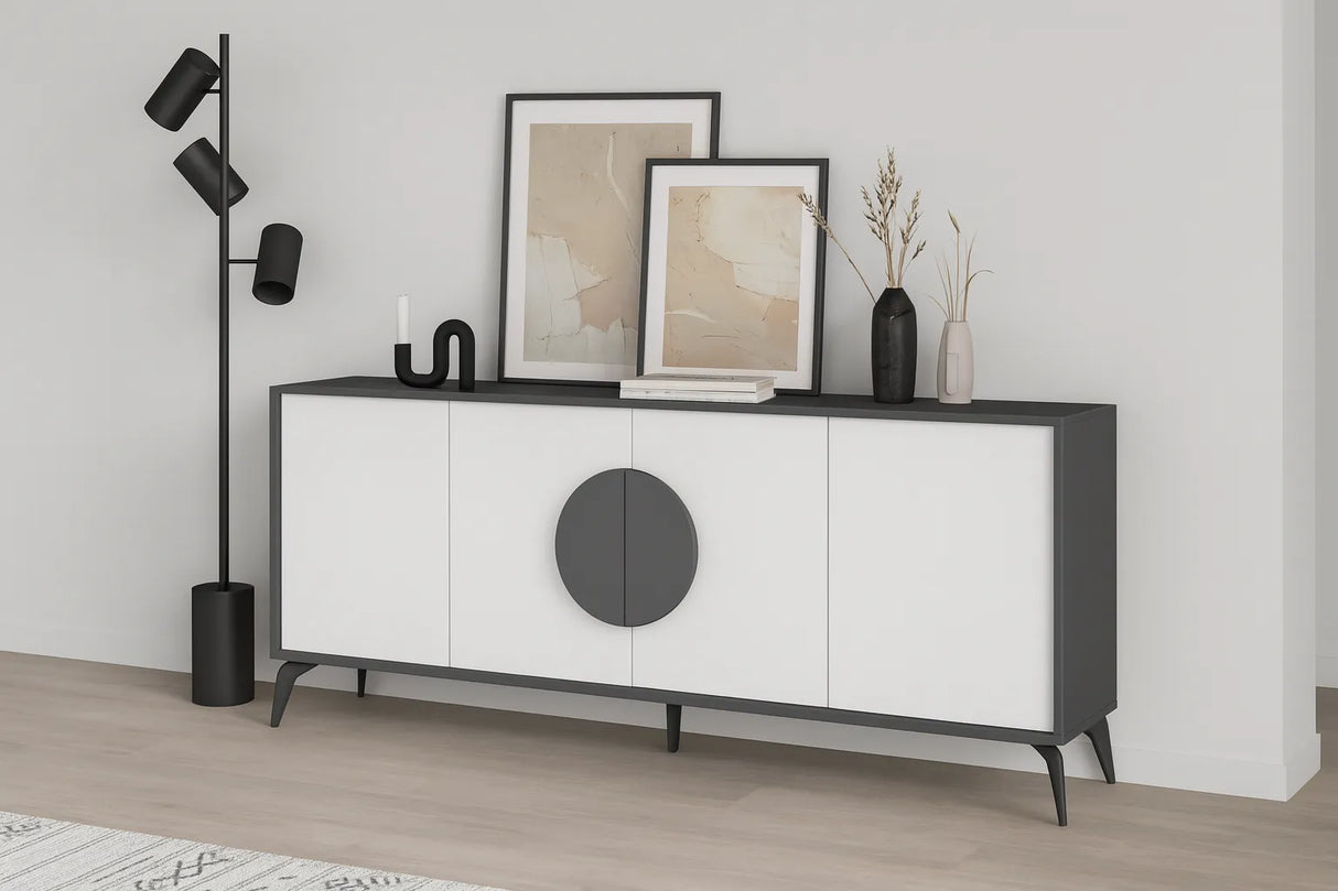 Madia Sun – 4 Ante con Gambe in Metallo Nero