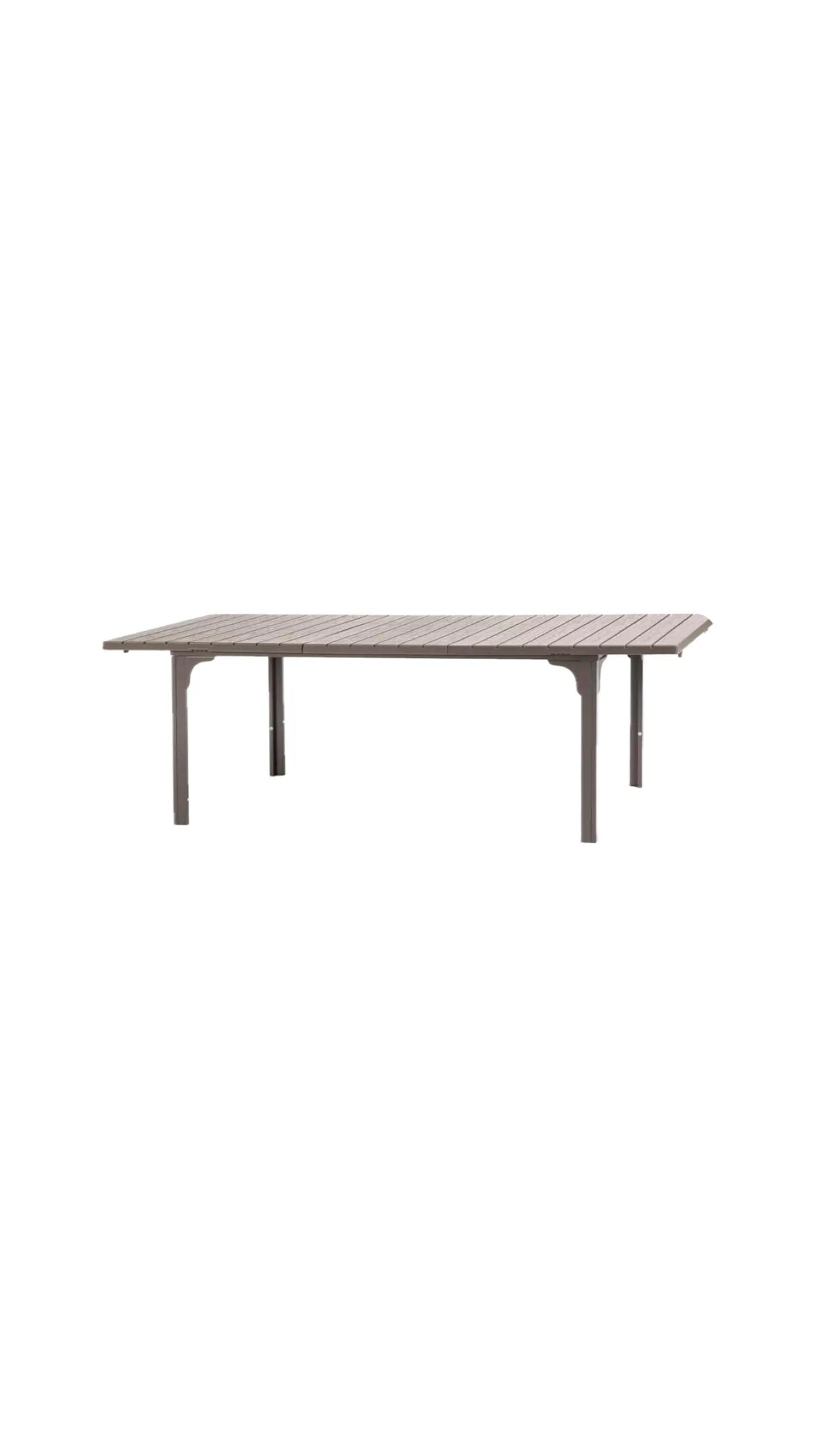 Tavolo Oregon Allungabile 180-240 cm da Giardino – Struttura in Metallo e Piano Effetto Legno