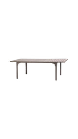Tavolo Oregon Allungabile 180-240 cm da Giardino – Struttura in Metallo e Piano Effetto Legno