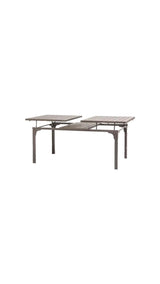 Tavolo Oregon Allungabile 180-240 cm da Giardino – Struttura in Metallo e Piano Effetto Legno
