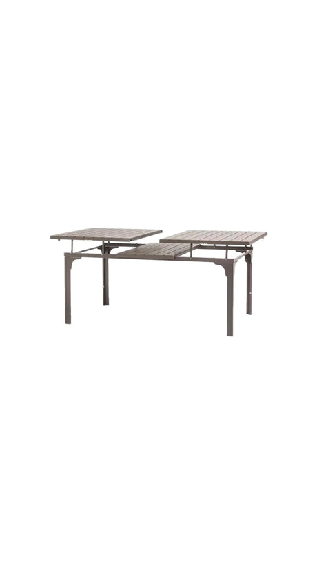 Tavolo Oregon Allungabile 180-240 cm da Giardino – Struttura in Metallo e Piano Effetto Legno