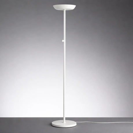 Lampada da terra Livia in alluminio bianco con LED dimmerabile