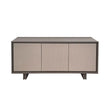 Madia Joker Premobil in fango e visone con ante cannettate, credenza moderna da 189 cm per soggiorno elegante e raffinato.

