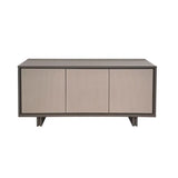 Madia Joker Premobil in fango e visone con ante cannettate, credenza moderna da 189 cm per soggiorno elegante e raffinato.

