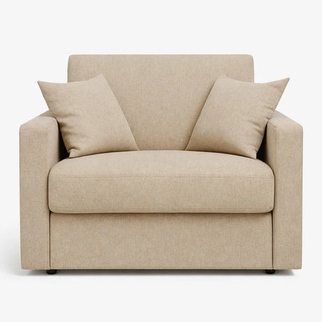 Poltrona letto salvaspazio con materasso 18 cm, in tessuto idrorepellente e antimacchia vari colori