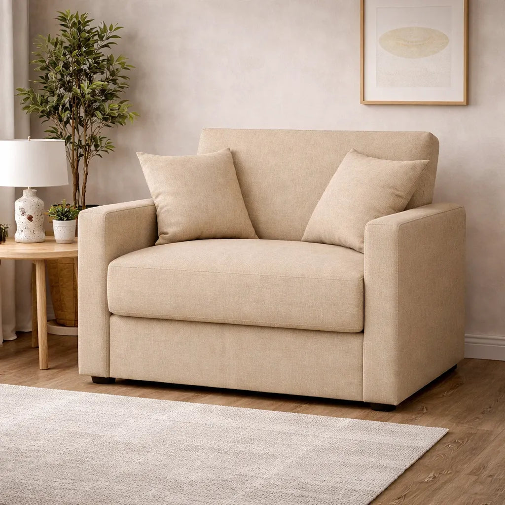 Poltrona letto salvaspazio con materasso 18 cm, in tessuto idrorepellente e antimacchia vari colori