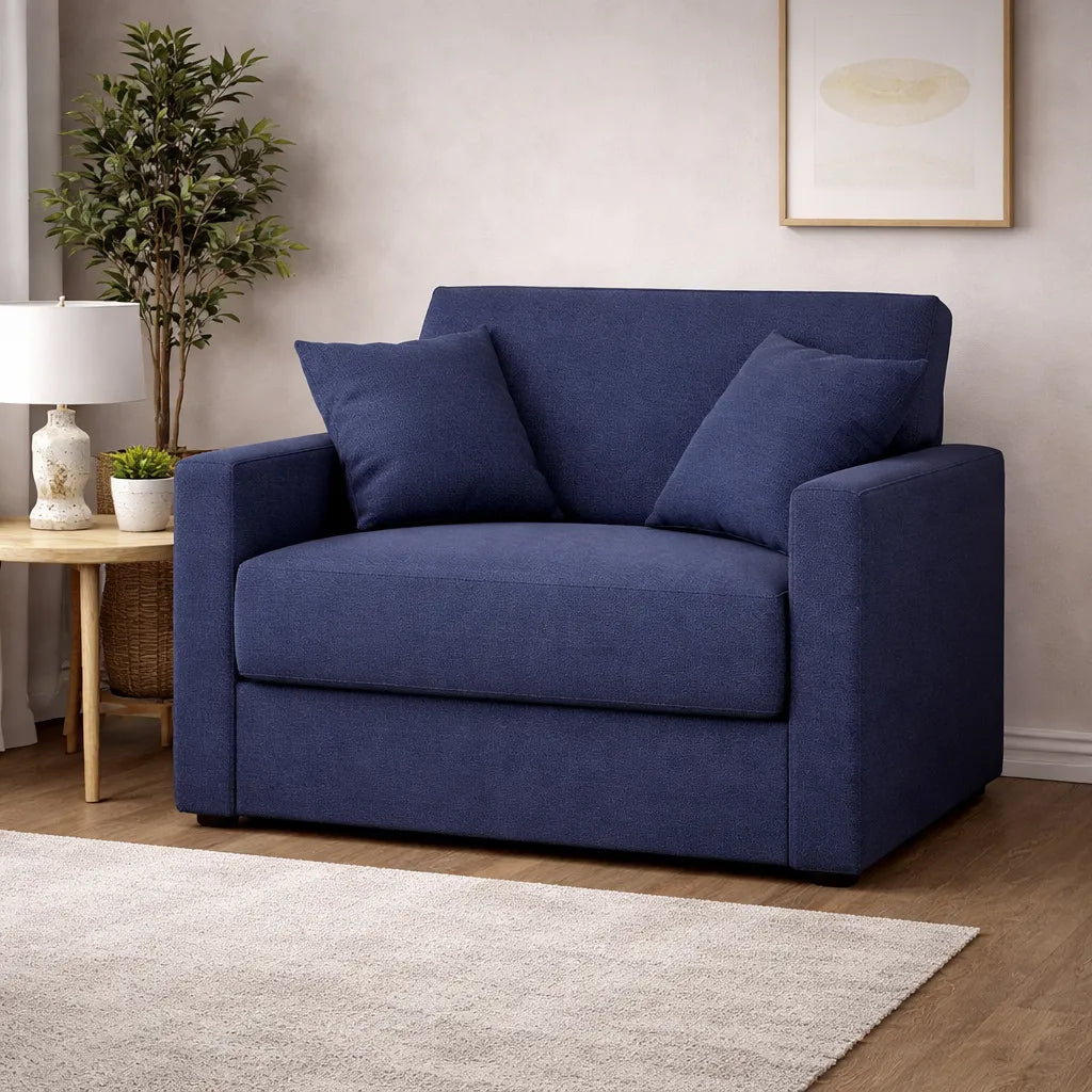 Poltrona letto salvaspazio con materasso 18 cm, in tessuto idrorepellente e antimacchia vari colori