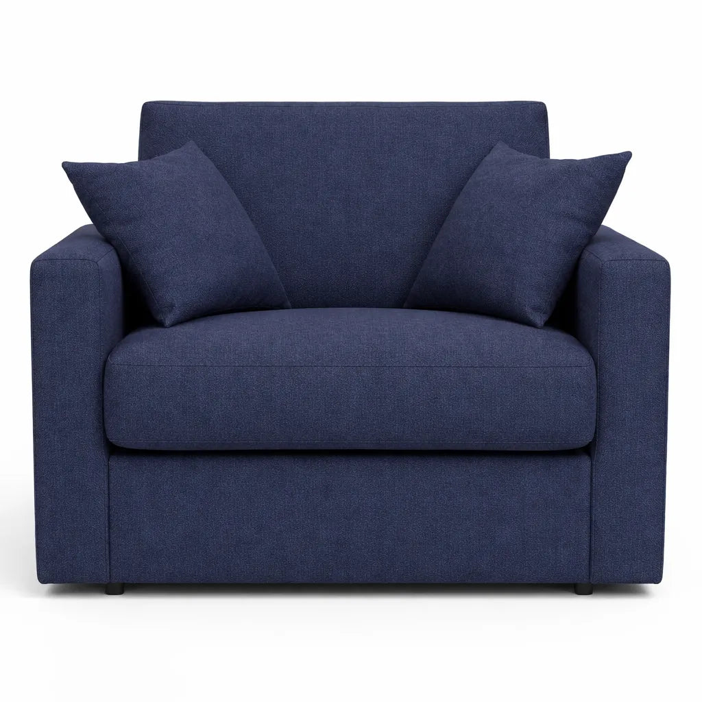 Poltrona letto salvaspazio con materasso 18 cm, in tessuto idrorepellente e antimacchia vari colori