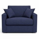 Poltrona letto salvaspazio con materasso 18 cm, in tessuto idrorepellente e antimacchia vari colori