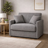 Poltrona letto salvaspazio con materasso 18 cm, in tessuto idrorepellente e antimacchia vari colori