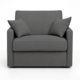 Poltrona letto salvaspazio con materasso 18 cm, disponibile in vari colori e tessuti