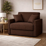 Poltrona letto salvaspazio con materasso 18 cm, in tessuto idrorepellente e antimacchia vari colori