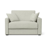 Poltrona letto salvaspazio con materasso 18 cm, disponibile in vari colori e tessuti