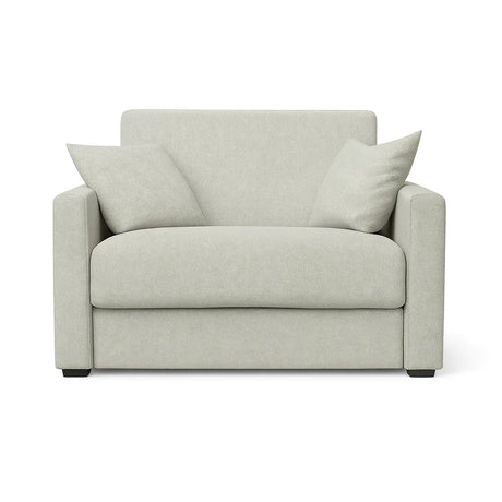 Poltrona letto salvaspazio con materasso 18 cm, disponibile in vari colori e tessuti