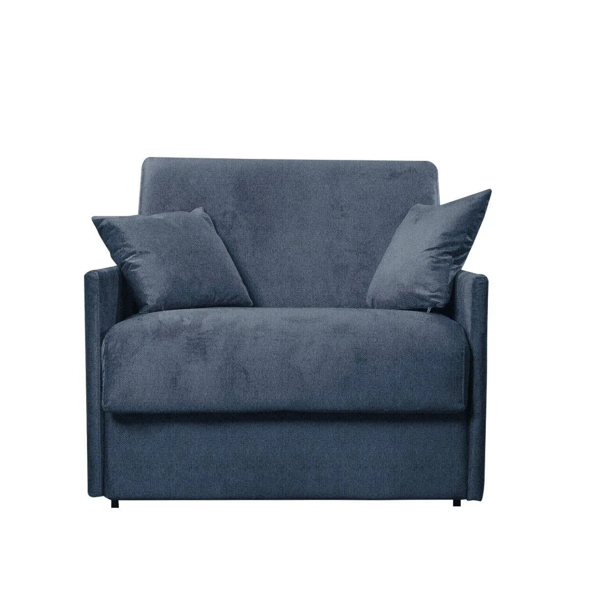 Poltrona letto trasformabile con materasso alto 18 cm e rivestimento sfod