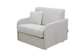 Poltrona letto trasformabile con materasso alto 18 cm e rivestimento sfoderabile

