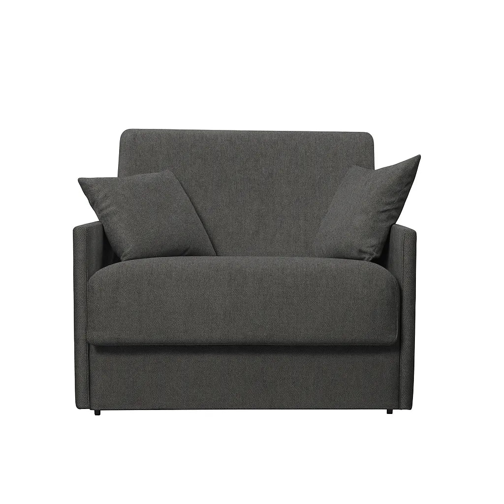 Poltrona letto trasformabile con materasso alto 18 cm e rivestimento sfoderabile