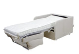 Poltrona letto trasformabile con materasso alto 18 cm e rivestimento sfoderabile