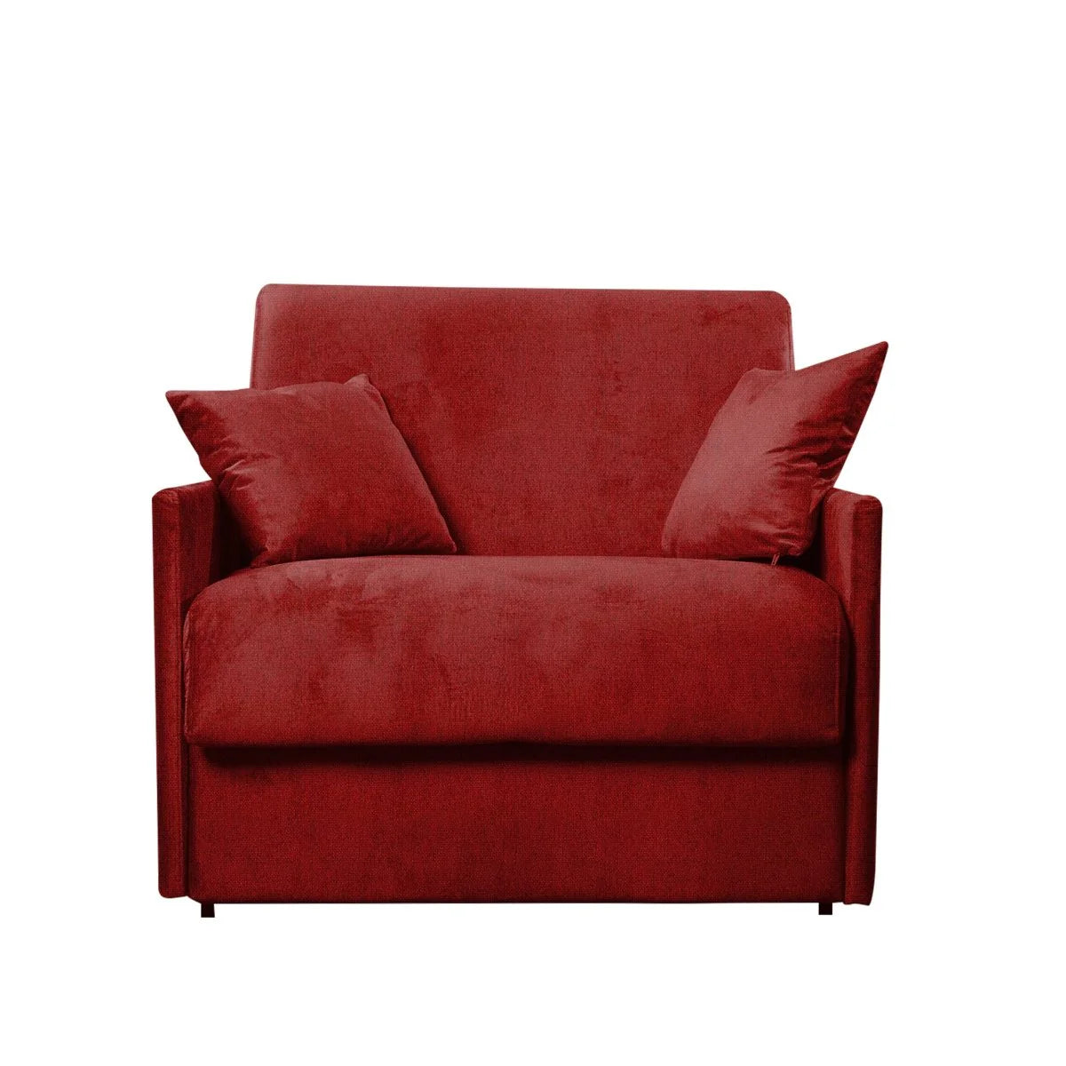 Poltrona letto trasformabile con materasso alto 18 cm e rivestimento sfod