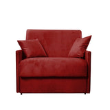 Poltrona letto trasformabile con materasso alto 18 cm e rivestimento sfod