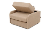 Poltrona letto trasformabile con materasso alto 18 cm e rivestimento sfoderabile