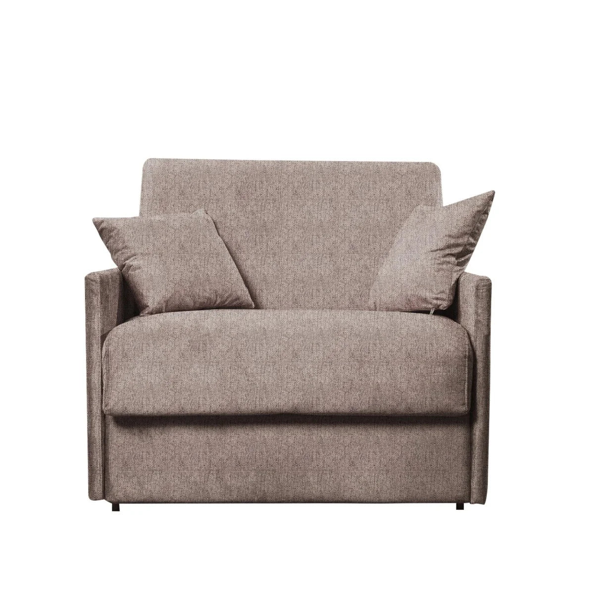 Poltrona letto trasformabile con materasso alto 18 cm e rivestimento sfoderabile
