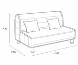 Pronto Letto Ischia trasformabile e salvaspazio, disponibile singolo, una piazza e mezza e matrimoniale. Colori avorio, tortora e grigio.