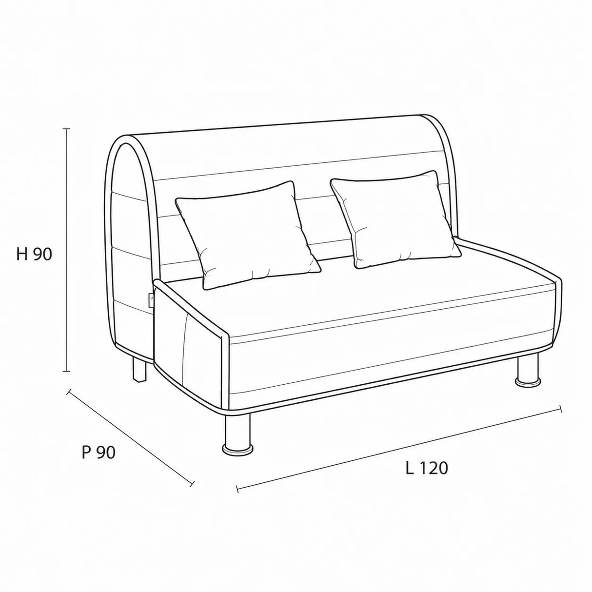 Pronto Letto Ischia trasformabile e salvaspazio, disponibile singolo, una piazza e mezza e matrimoniale. Colori avorio, tortora e grigio.