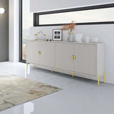 Sala Olivia Cachemire soggiorno moderno finitura cachemire con dettagli oro.