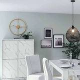 Sala Greta soggiorno moderno effetto marmo bianco.