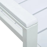 Sedia da giardino Oregon in HDPE effetto legno con struttura in acciaio nero


