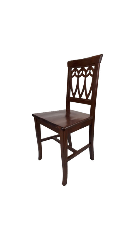 Sedia Goccia in legno massello di faggio, design classico ed elegante Made in Italy