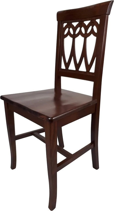 Sedia Goccia in legno massello di faggio, design classico ed elegante Made in Italy