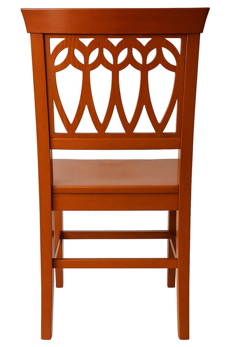 Sedia Goccia in legno massello di faggio, design classico ed elegante Made in Italy
