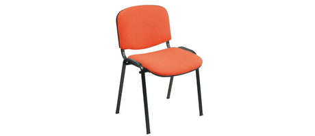 Sedia Venere in tessuto con struttura in metallo, elegante e confortevole per ufficio e soggiorno