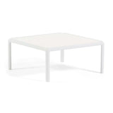 Set da giardino Hoya con divano, poltrone e tavolino in resina bianco e verde

