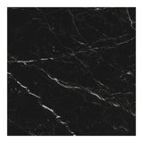 Tavolo Alex allungabile con top in gres porcellanato effetto marmo nero e gambe in metallo nero