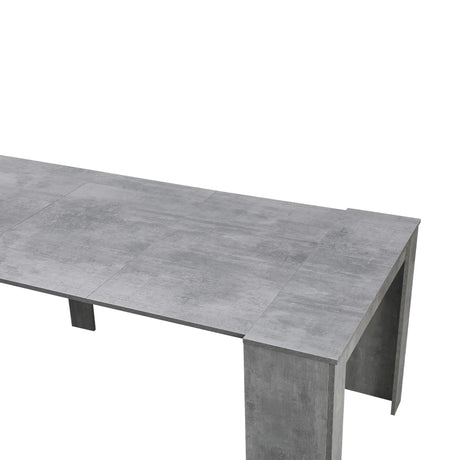 Tavolo consolle Artic allungabile fino a 300 cm in legno rovere, design moderno e salvaspazio per sala da pranzo o soggiorno

